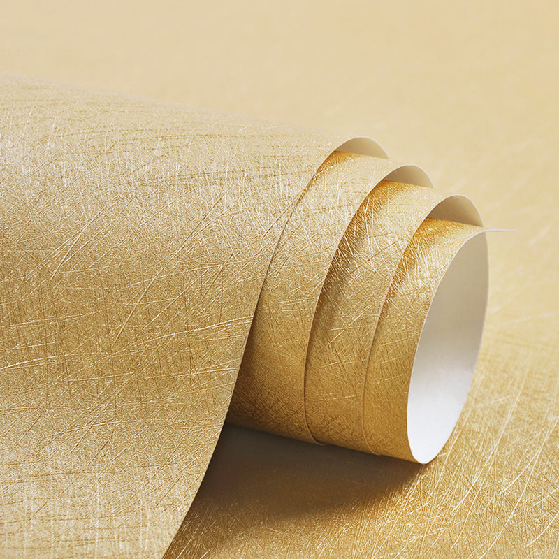 Modern Wallpaper Roll Solid-Colored Pattern Moisture Resistant Wall Covering, Multi-Color