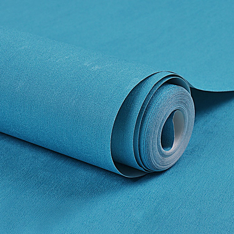 Eenvoudig effen behangrolvinyl vochtbestendig meerkleurig wanddecoratie voor slaapkamer