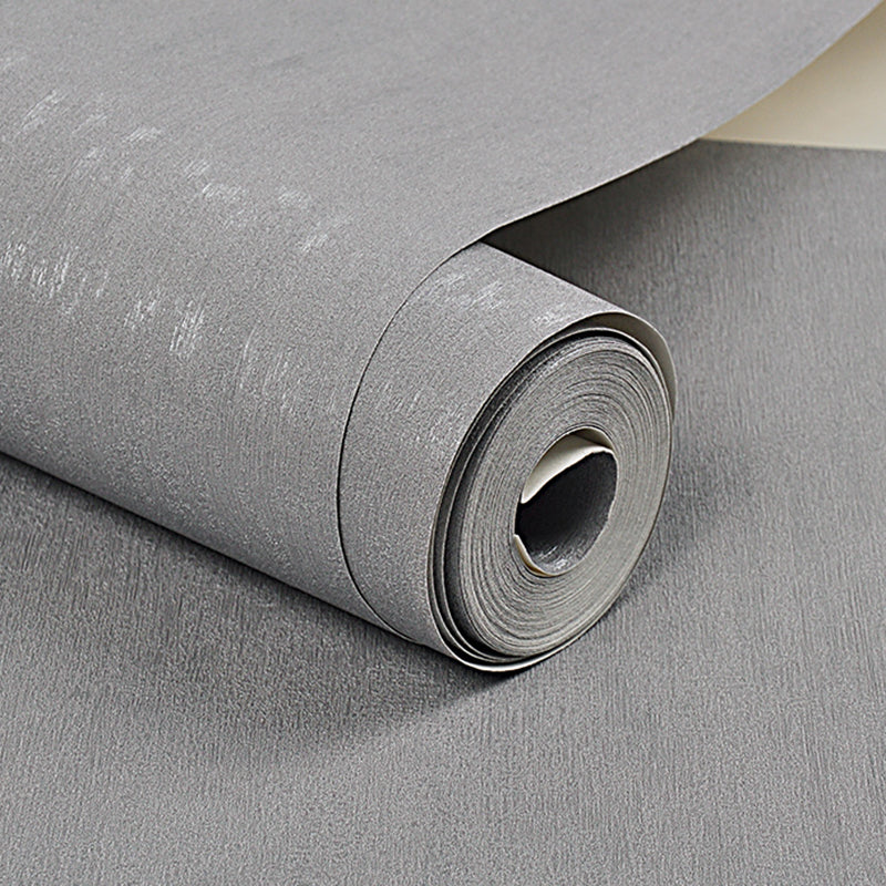 Eenvoudig effen behangrolvinyl vochtbestendig meerkleurig wanddecoratie voor slaapkamer