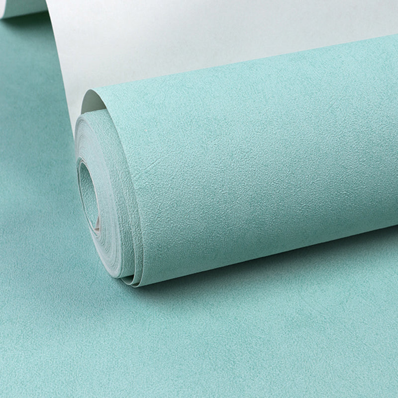 Eenvoudig effen behangrolvinyl vochtbestendig meerkleurig wanddecoratie voor slaapkamer