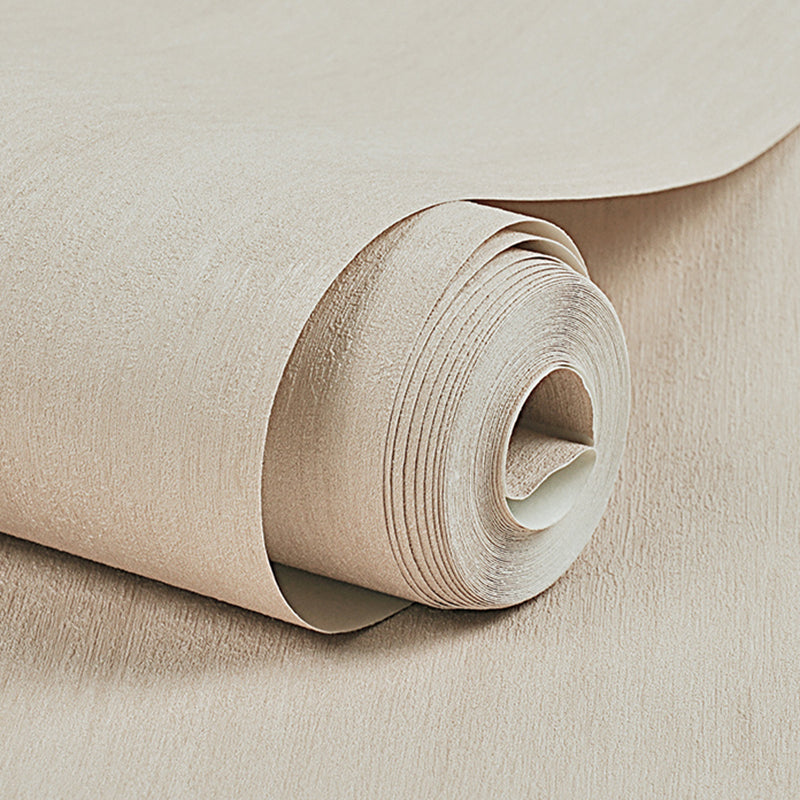Eenvoudig effen behangrolvinyl vochtbestendig meerkleurig wanddecoratie voor slaapkamer