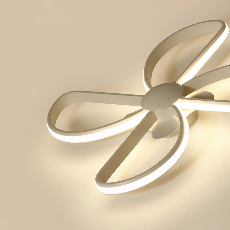 Blossom Shape LED Flush Mount Light Nordic Stylish Metal Ceiling Lamp for Kid Bedroom