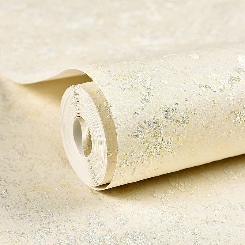 Soft Solid Color Wallpaper Roll Stain Resistant Modern Living Room Wall Covering