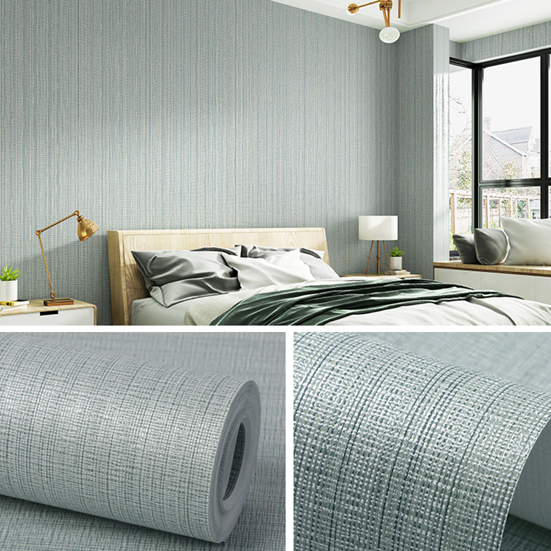 Moderne mehrfarbige Vinyl-Tapetenrolle mit strukturierter, einfarbiger, schmutzabweisender Wanddekoration