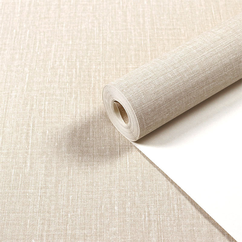 Solid-Colored Wallpaper Roll Multicolor Textured Moisture Resistant Wall Covering