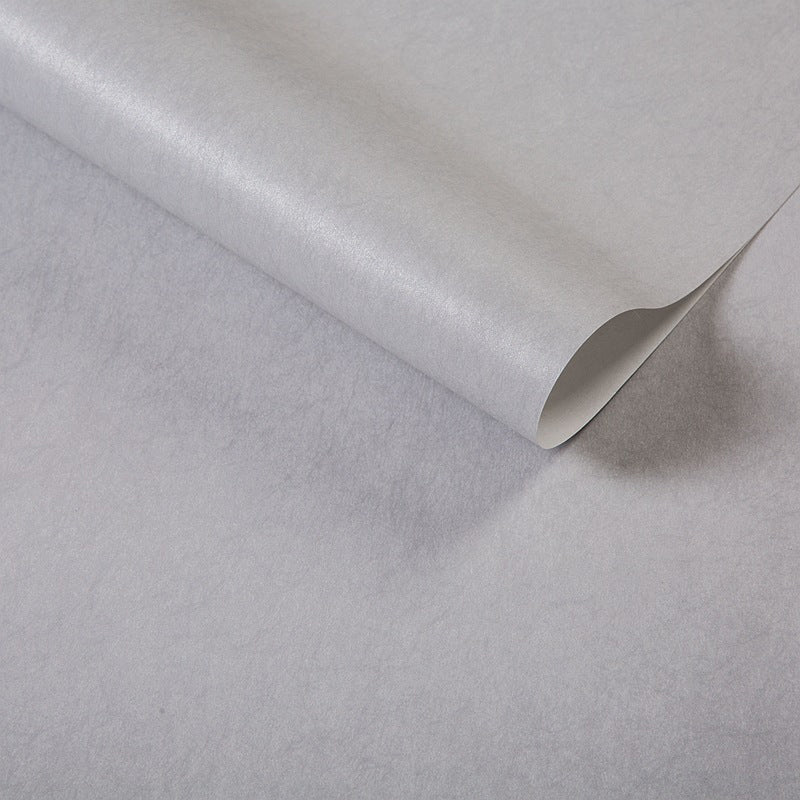 Pure Color Pattern Wallpaper Roll Modern Stain Resistant Bedroom Wall Covering, 54.2-sq ft