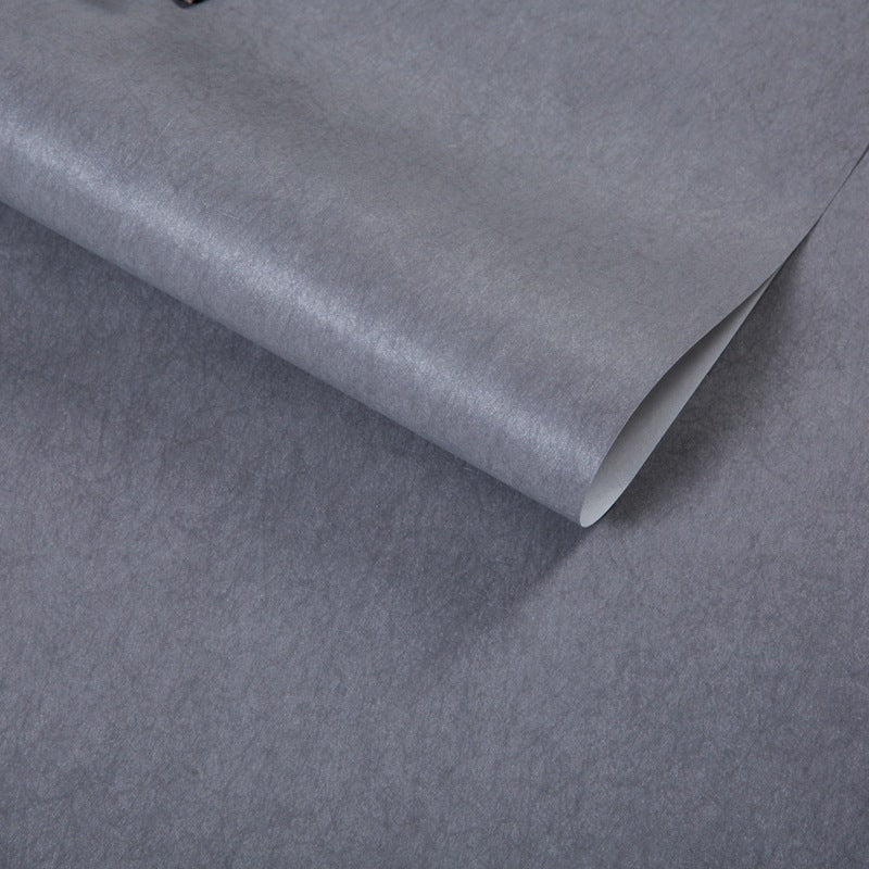 Pure Color Pattern Wallpaper Roll Modern Stain Resistant Bedroom Wall Covering, 54.2-sq ft