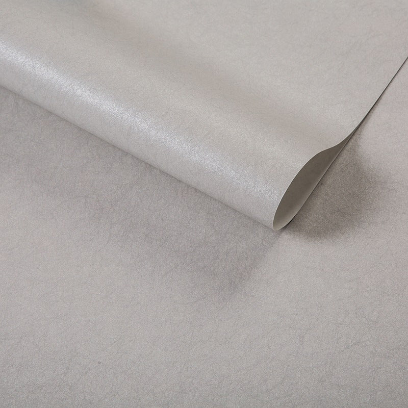 Pure Color Pattern Wallpaper Roll Modern Stain Resistant Bedroom Wall Covering, 54.2-sq ft