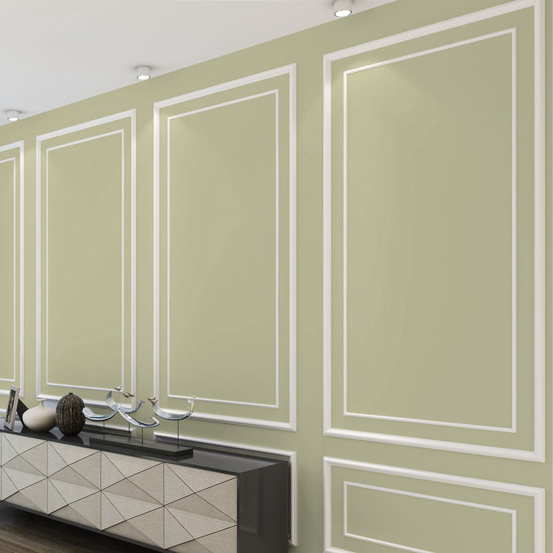 Modern Solid Color Pattern Wallpaper Roll Soft Color Stain Resistant Wall Covering for Living Room