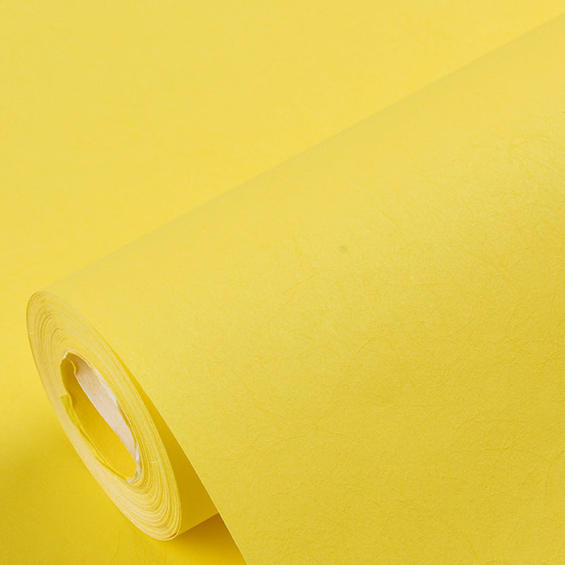 Pure Color Wallpaper Roll Modern Stain Resistant Living Room Wall Art, 57.1-sq ft