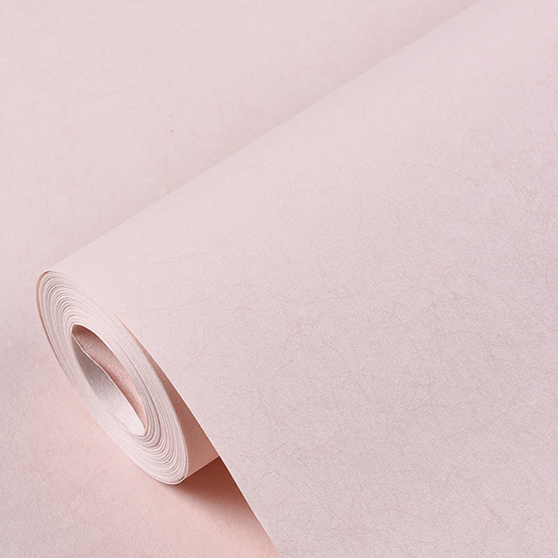 Pure Color Wallpaper Roll Modern Stain Resistant Living Room Wall Art, 57.1-sq ft