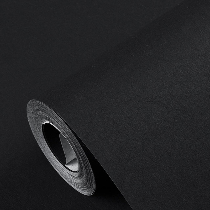 Pure Color Wallpaper Roll Modern Stain Resistant Living Room Wall Art, 57.1-sq ft