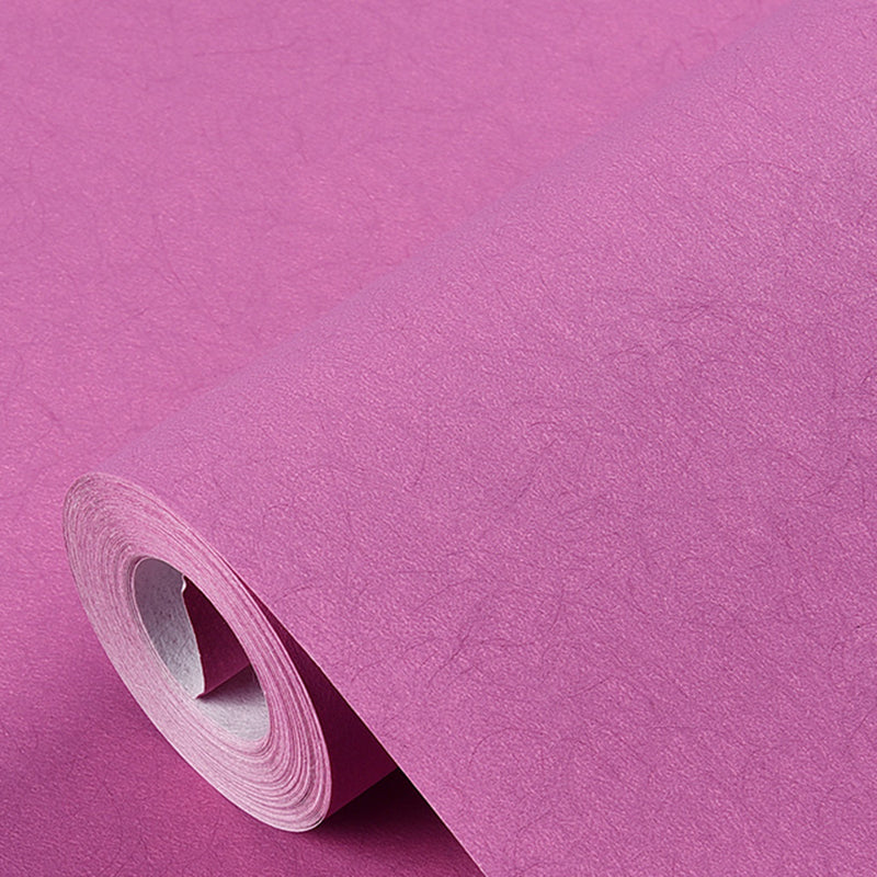 Pure Color Wallpaper Roll Modern Stain Resistant Living Room Wall Art, 57.1-sq ft