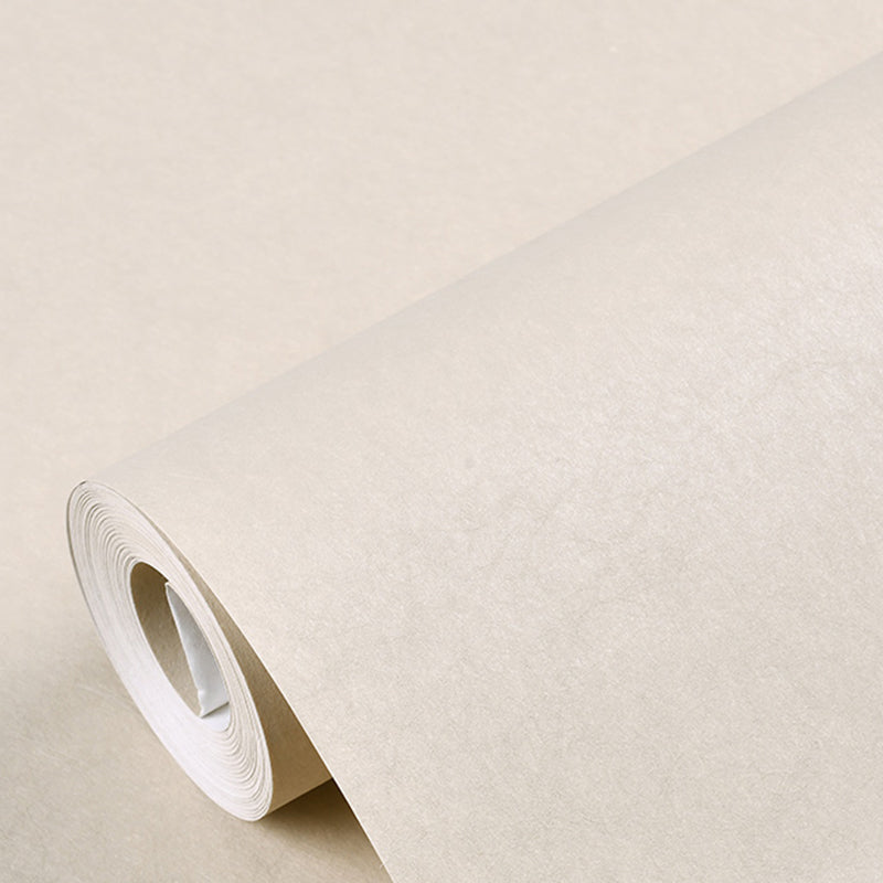 Pure Color Wallpaper Roll Modern Stain Resistant Living Room Wall Art, 57.1-sq ft