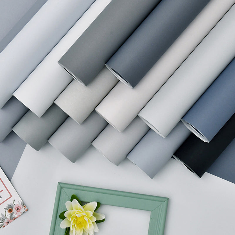 Wallpaper Roll Solid Color Multicolor Minimalist Style Non-Woven Material Wall Art