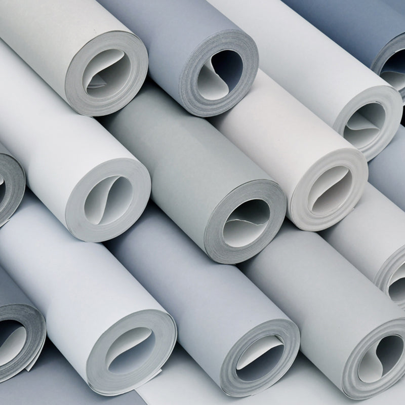 Wallpaper Roll Solid Color Multicolor Minimalist Style Non-Woven Material Wall Art