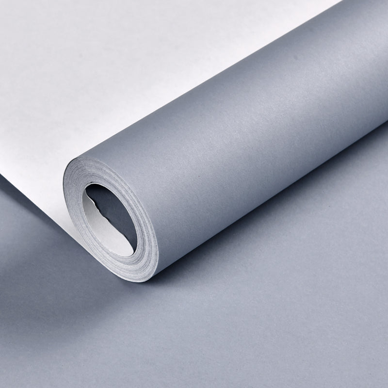 Wallpaper Roll Solid Color Multicolor Minimalist Style Non-Woven Material Wall Art