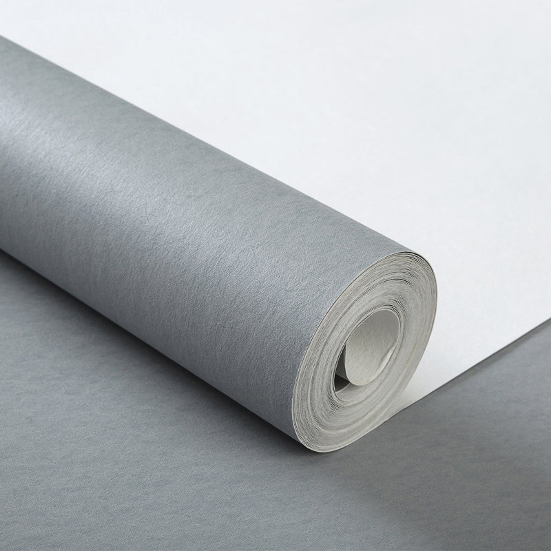 Modern Pure Color Wallpaper Roll Non-Woven Material Unpasted Multicolor Wall Art for Living Room