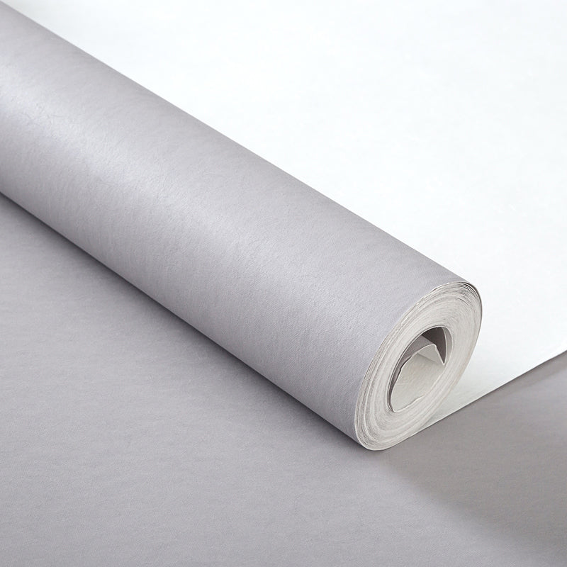 Modern Pure Color Wallpaper Roll Non-Woven Material Unpasted Multicolor Wall Art for Living Room