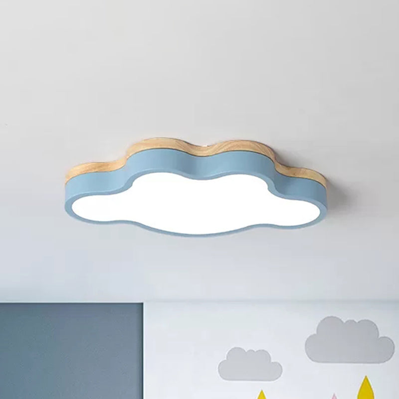 Plafonnier LED en forme de nuage en acrylique, plafonnier Macaron Loft pour chambre d'enfant