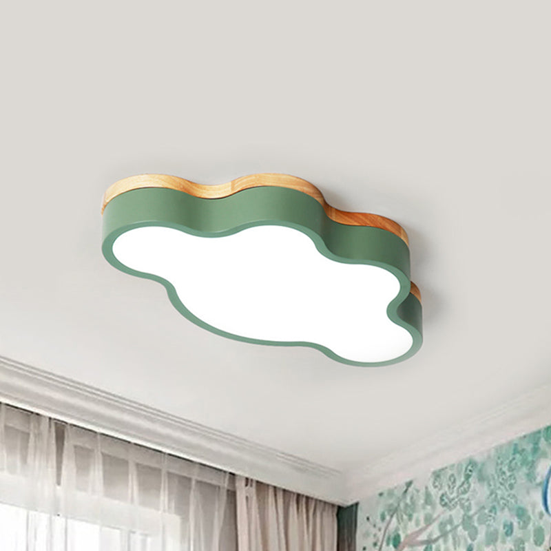 Plafonnier LED en forme de nuage en acrylique, plafonnier Macaron Loft pour chambre d'enfant
