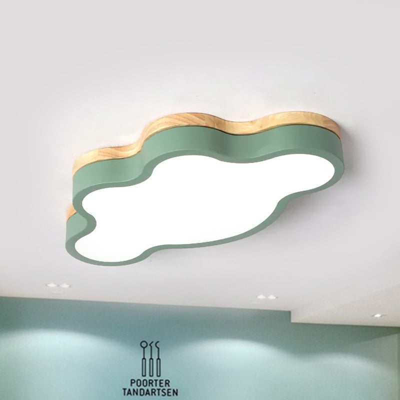 Plafonnier LED en forme de nuage en acrylique, plafonnier Macaron Loft pour chambre d'enfant