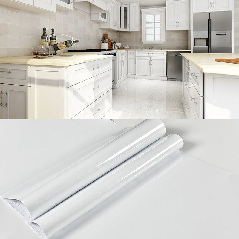 Plain Pattern Wallpaper Roll Simple Self-Adhesive Living Room Wall Covering, 57.1-sq ft