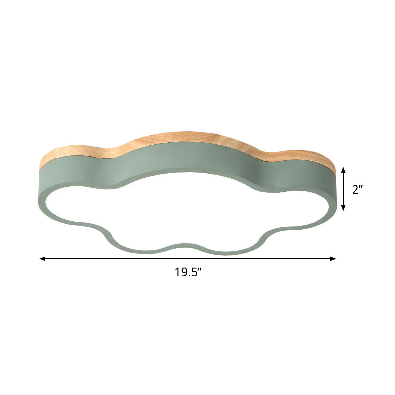 Plafonnier LED en forme de nuage en acrylique, plafonnier Macaron Loft pour chambre d'enfant