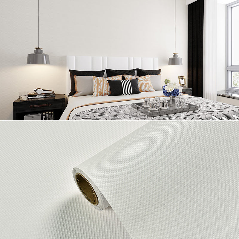 Plain Pattern Wallpaper Roll Simple Self-Adhesive Living Room Wall Covering, 57.1-sq ft