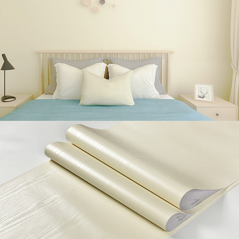 Plain Pattern Wallpaper Roll Simple Self-Adhesive Living Room Wall Covering, 57.1-sq ft