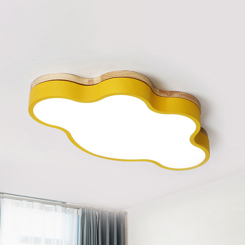 Plafonnier LED en forme de nuage en acrylique, plafonnier Macaron Loft pour chambre d'enfant