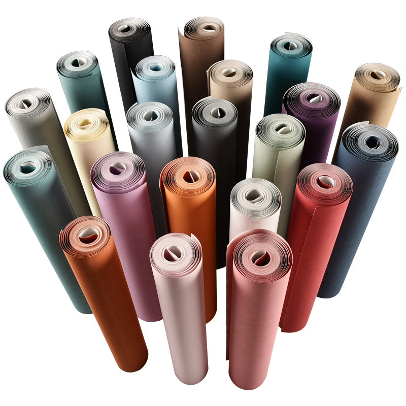 Contemporary Wallpaper Roll Solid Color Pattern Non-Woven Wall Art, Multi Colored