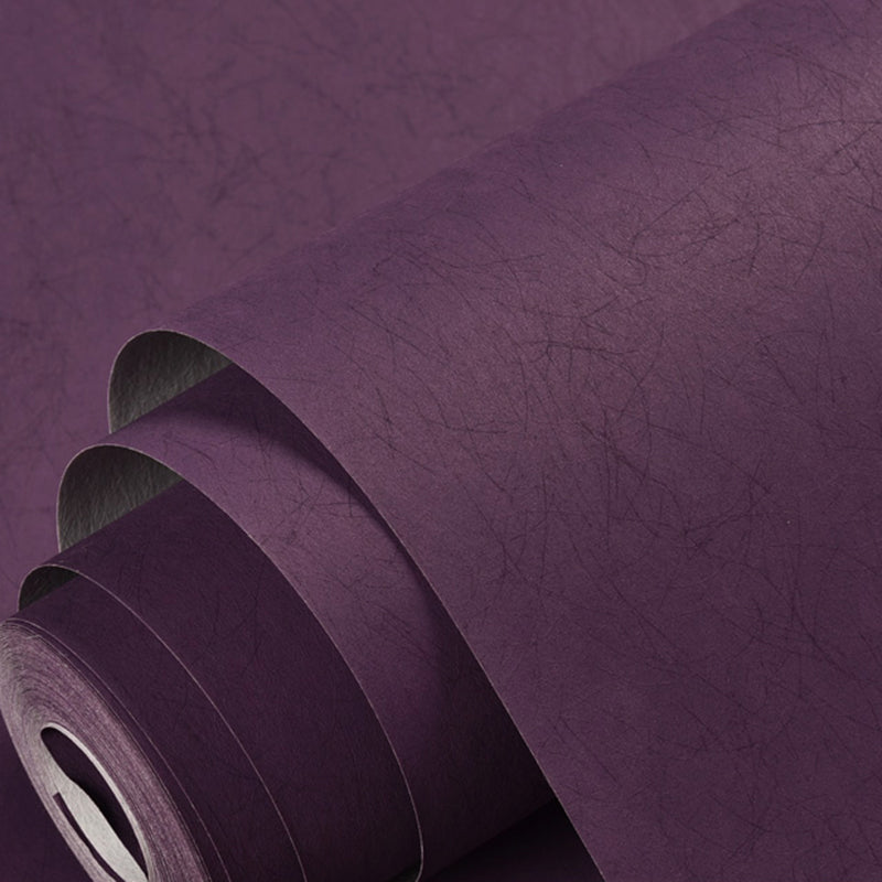 Contemporary Wallpaper Roll Solid Color Pattern Non-Woven Wall Art, Multi Colored