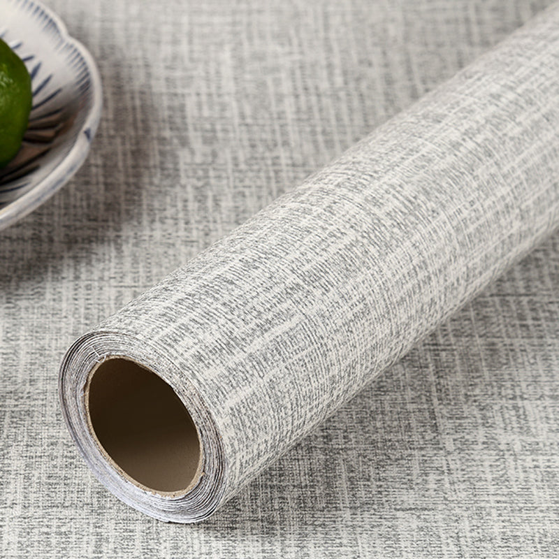 Peel off Plain Wallpaper Roll Scandinavian Style Non-Woven Wall Covering, 32.3 sq ft