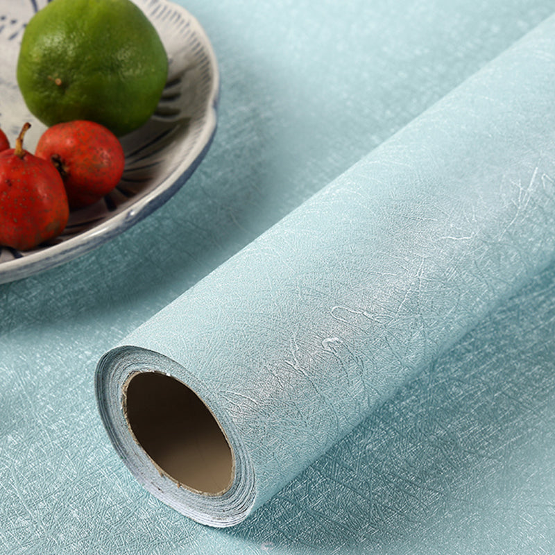 Peel off Plain Wallpaper Roll Scandinavian Style Non-Woven Wall Covering, 32.3 sq ft
