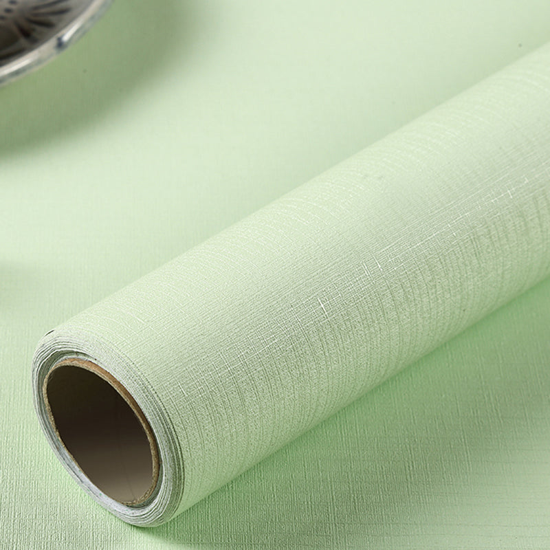 Peel off Plain Wallpaper Roll Scandinavian Style Non-Woven Wall Covering, 32.3 sq ft