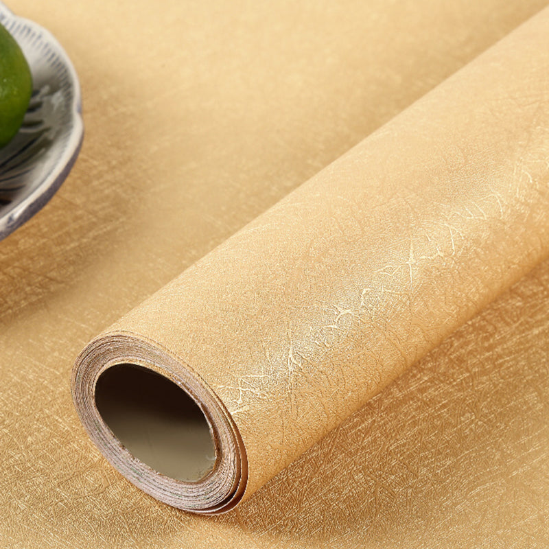Peel off Plain Wallpaper Roll Scandinavian Style Non-Woven Wall Covering, 32.3 sq ft