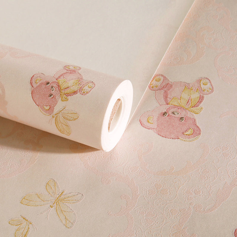 Modern Abstract Wallpaper Roll Non-Woven Self-Adhesive Pastel Color Wall Art for Living Room