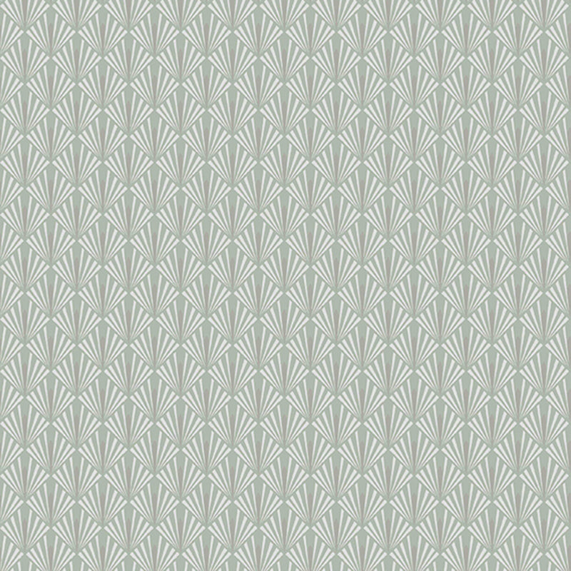 Rhombus Leaf Print Wallpaper Roll Simplicity Style Adhesive Bedroom Wall Decor, 61.4 sq-ft