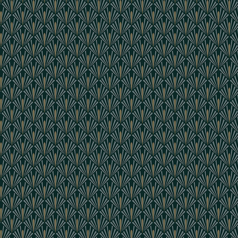 Rhombus Leaf Print Wallpaper Roll Simplicity Style Adhesive Bedroom Wall Decor, 61.4 sq-ft