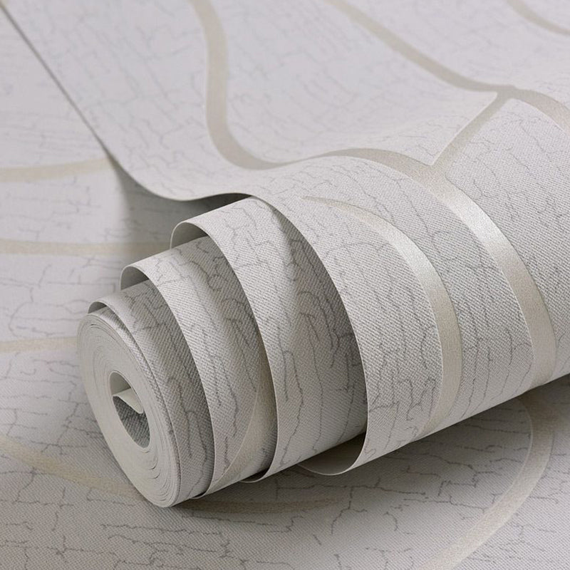 Pastel Color Stripe Wallpaper Roll Stain Resistant Wall Covering for Living Room