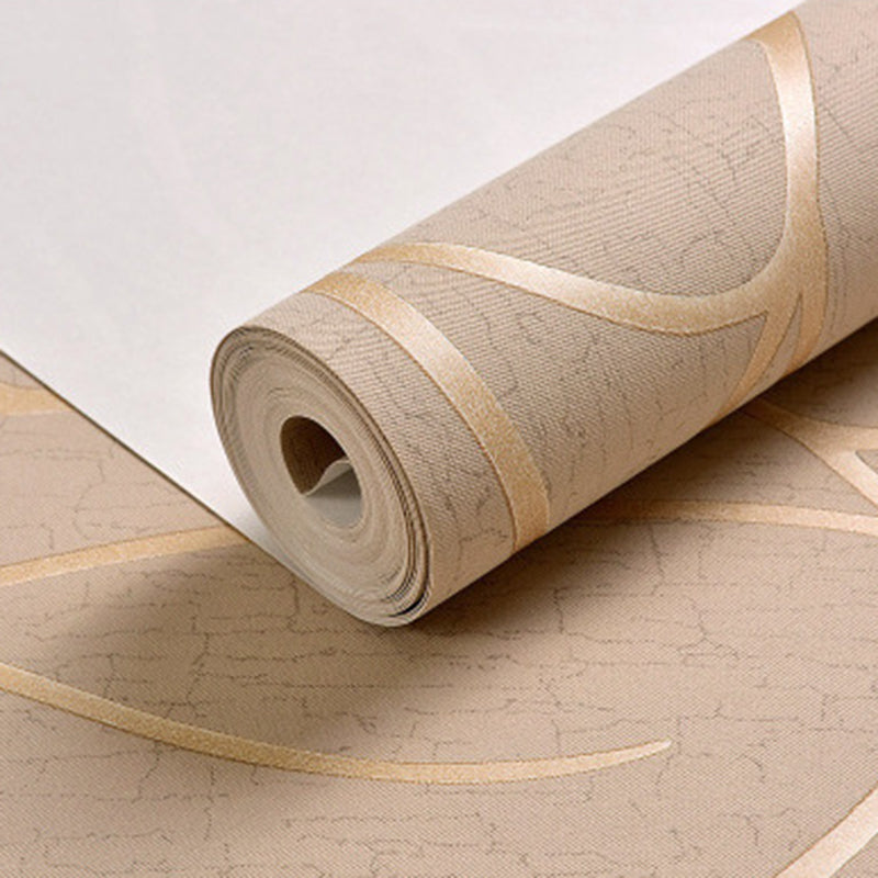 Pastel Color Stripe Wallpaper Roll Stain Resistant Wall Covering for Living Room