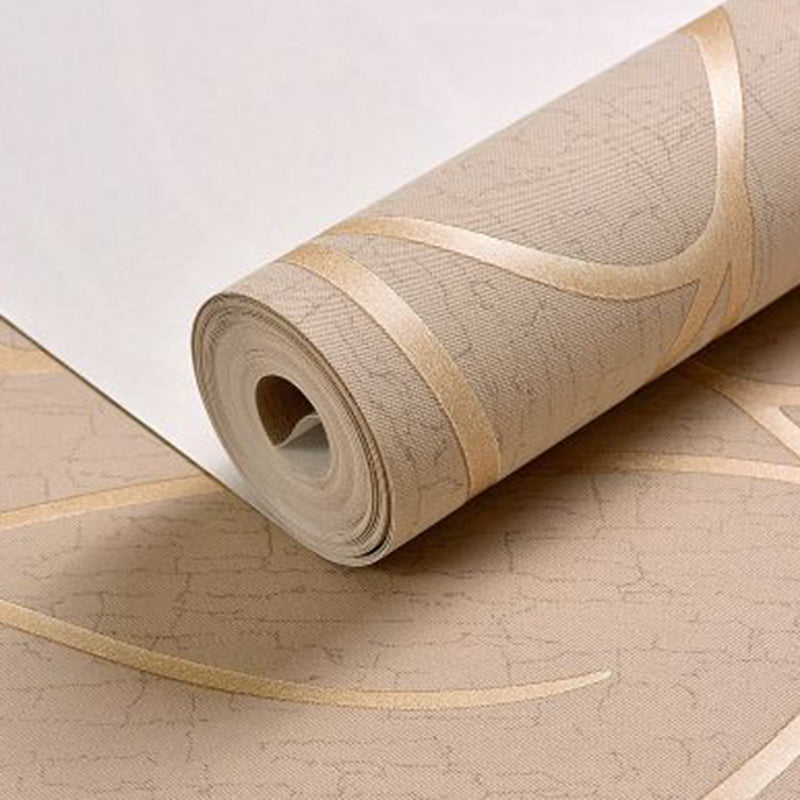 Pastel Color Stripe Wallpaper Roll Stain Resistant Wall Covering for Living Room