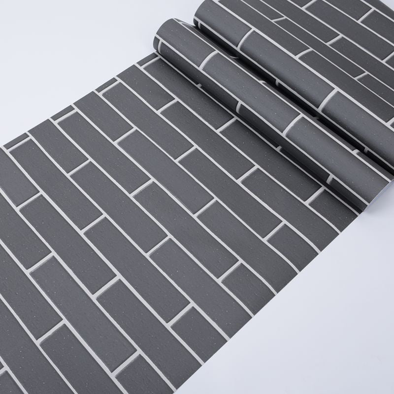 Pastel Color Brick Pattern Wallpaper Roll Peel off Wall Covering for Accent Wall