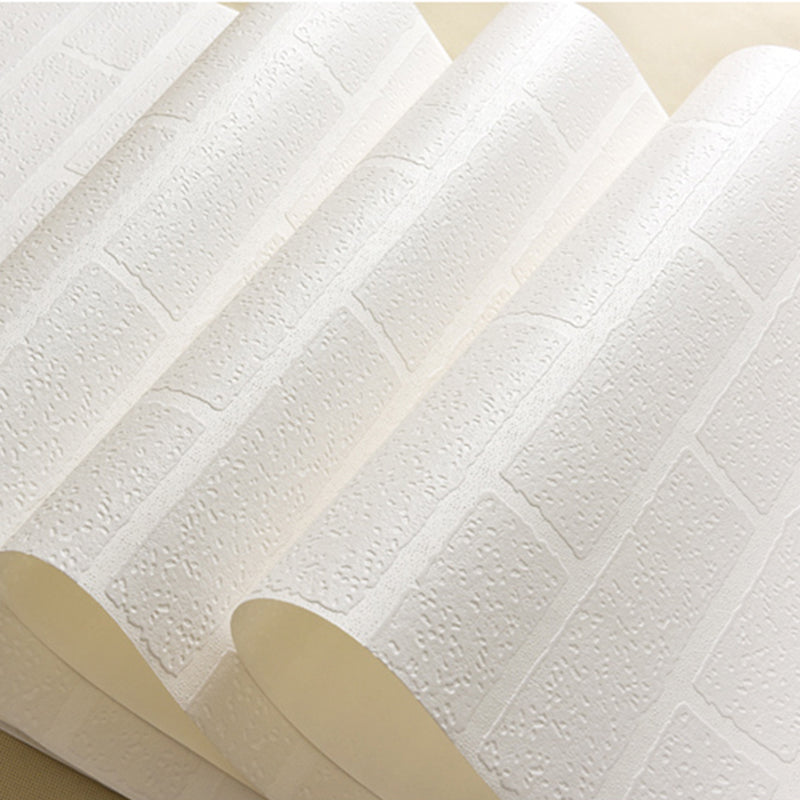 Brick Printing Wallpaper Roll Soft Color Industrial Wall Covering for Living Room