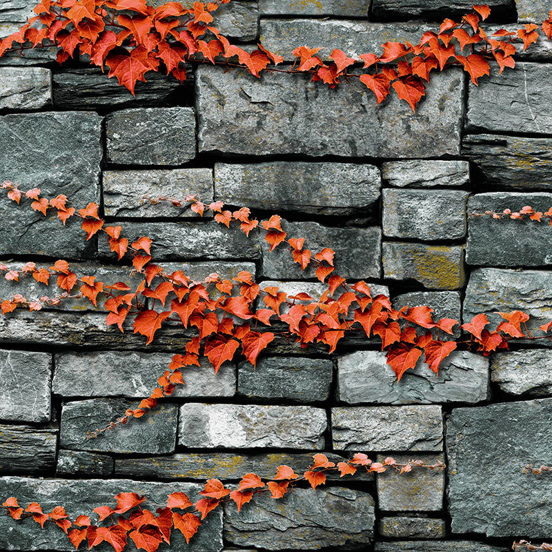 Wallpaper Roll Brick Print Multi Colored Industrial Fashion Non-Woven Wall Decor