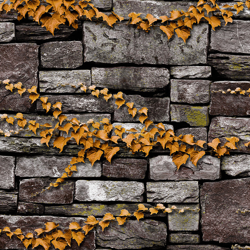 Wallpaper Roll Brick Print Multi Colored Industrial Fashion Non-Woven Wall Decor