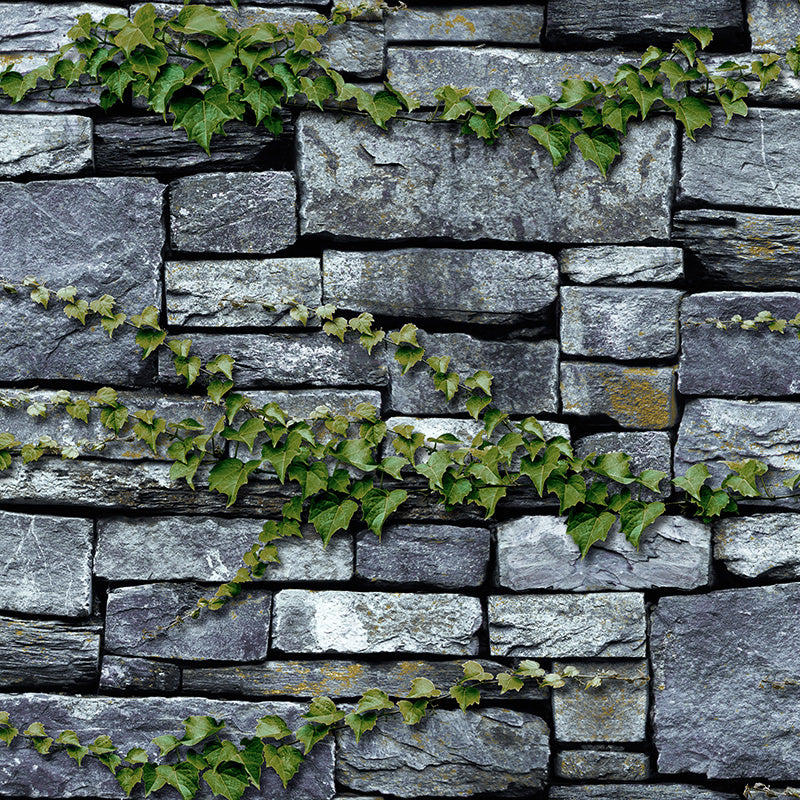 Wallpaper Roll Brick Print Multi Colored Industrial Fashion Non-Woven Wall Decor