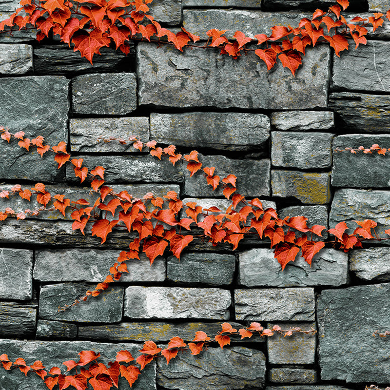 Wallpaper Roll Brick Print Multi Colored Industrial Fashion Non-Woven Wall Decor