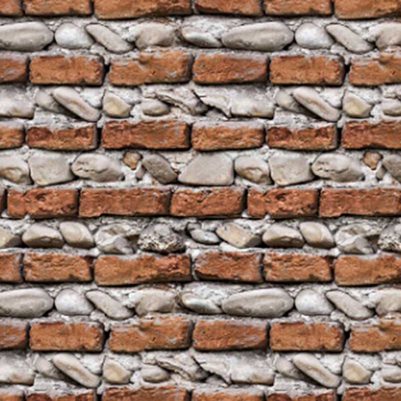 Peel and Stick Brick Wallpaper Roll Industrial Fashion Vinyl Wall Art, 48.4 sq-ft